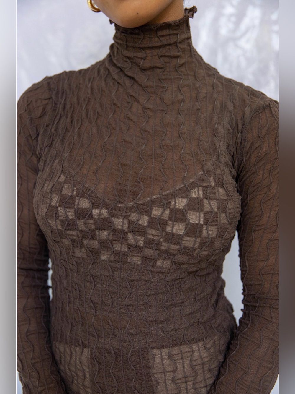 FIND ME NOW Ross Mesh Top, Size S